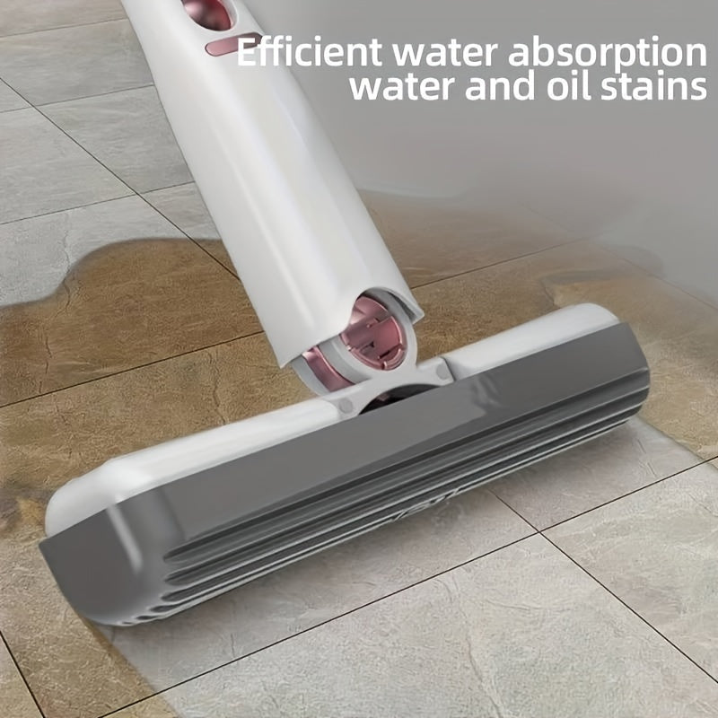 Compact Self-Wringing Mop for Windows, Desks, and Home Surfaces