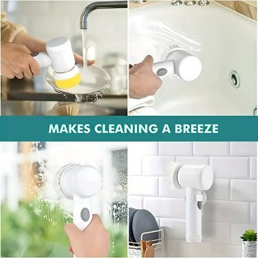 USB Rechargeable Electric Spin Cleaning Brush for Kitchen, Bathroom and Tiles - DasseHomeStore